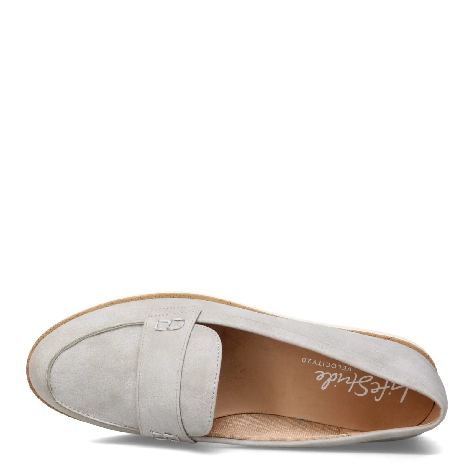 LifeStride Womens Zee Loafer, Grey, 7 US