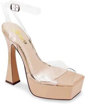 Liliana Women's platform chunky high heels dress sandals