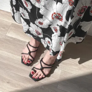 Limited special price 2,990 yen: Cord strap thong sandals (m10bn02) black