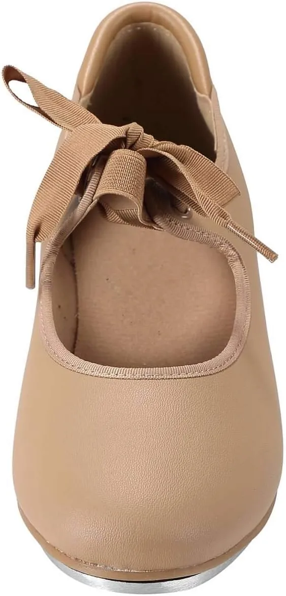 Linodes Unisex PU Leather/Patent Ribbon Tie Tap Shoe Dance Shoes for Women and Men's Dance Shoes-601