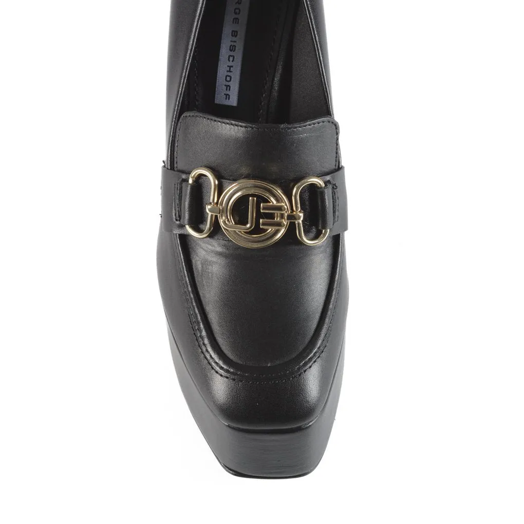Loafer Plataforma Couro