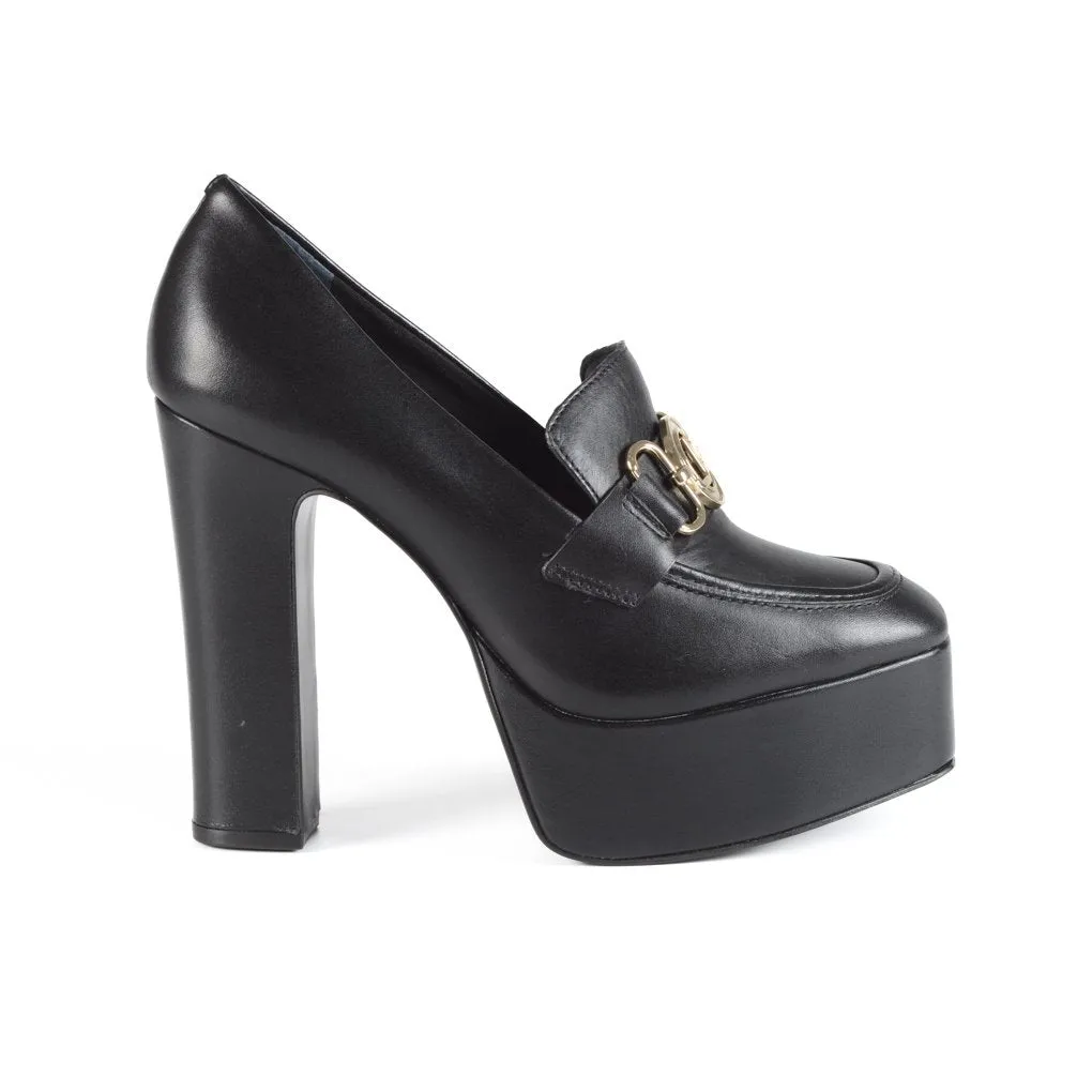 Loafer Plataforma Couro