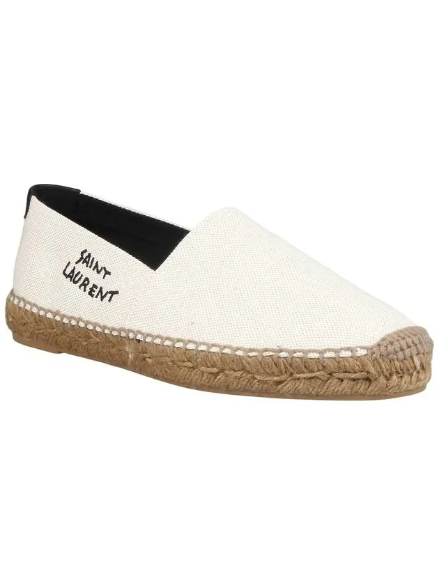 Local shipping Espadrilles Beige Monogram Heavy reduction Laurent Saint Logo