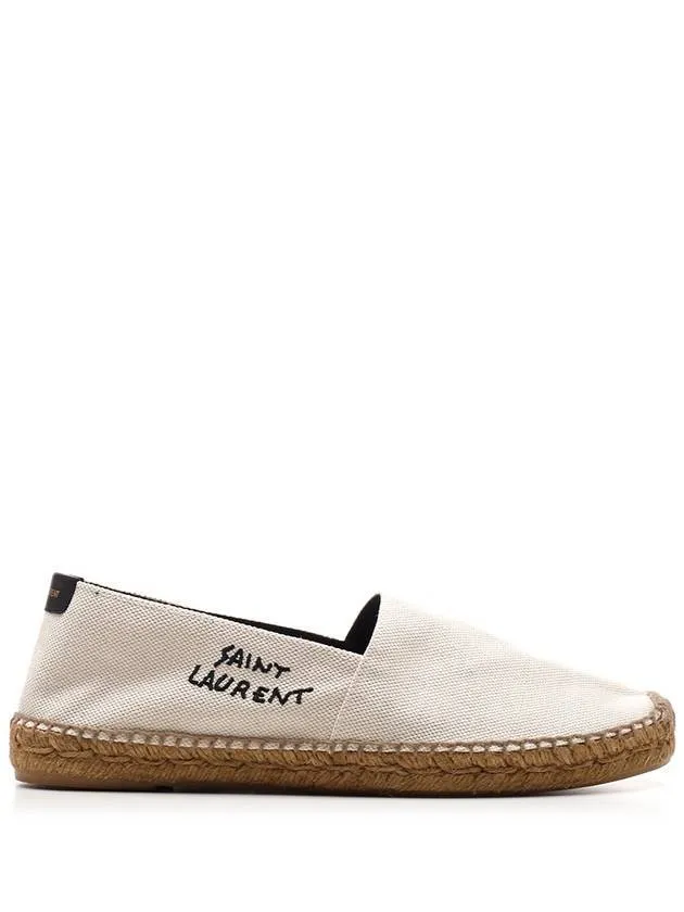 Local shipping Espadrilles Beige Monogram Heavy reduction Laurent Saint Logo