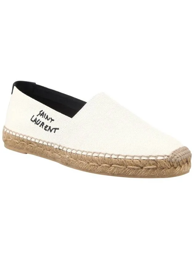 Local shipping Espadrilles Beige Monogram Heavy reduction Laurent Saint Logo