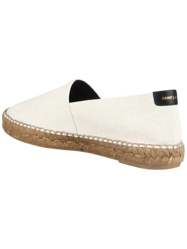 Local shipping Espadrilles Beige Monogram Heavy reduction Laurent Saint Logo