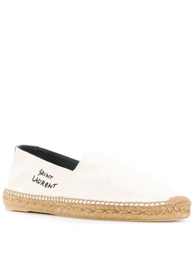 Local shipping Espadrilles Beige Monogram Heavy reduction Laurent Saint Logo