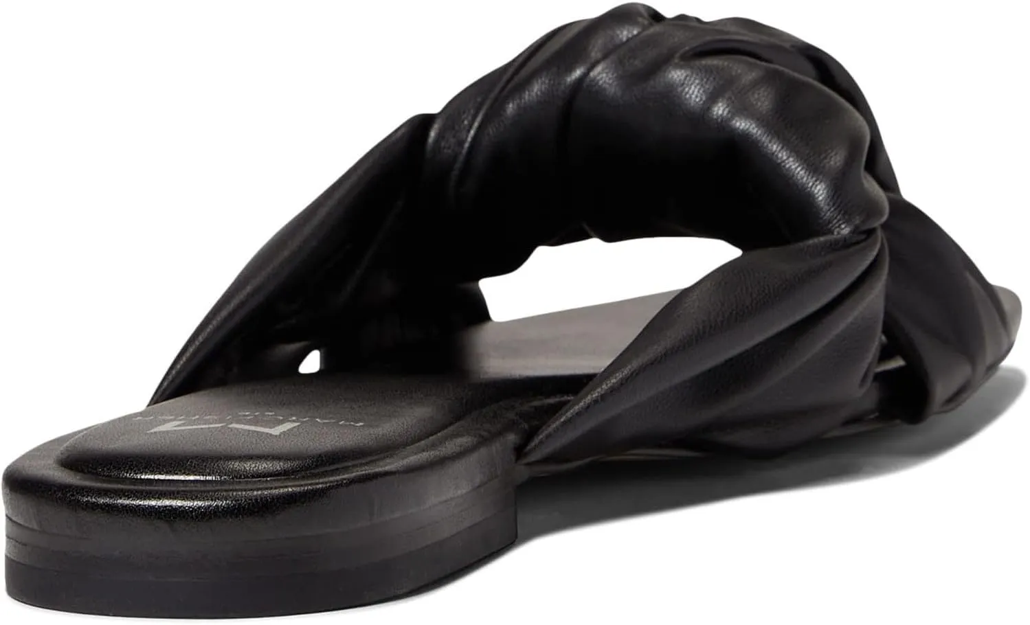Marc Fisher LTD Womens Farisa 3 Knot-Front Square Toe Slide Sandals