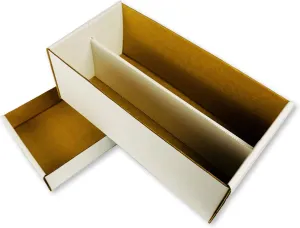 Max Protection 2 Row Shoe Graded Trading Card Storage Box - Durable Cardboard Cards Storage Boxes Ideal for Trading, Baseball and Sports Card Collection (10 Pack)