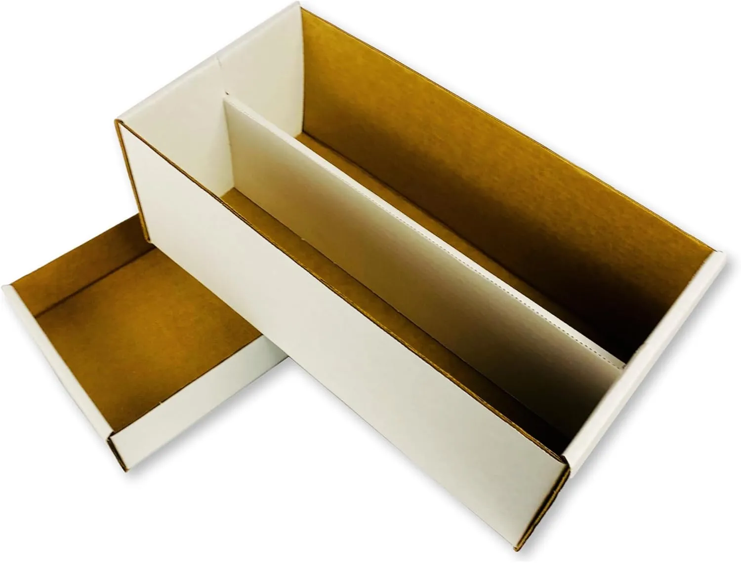 Max Protection 2 Row Shoe Graded Trading Card Storage Box - Durable Cardboard Cards Storage Boxes Ideal for Trading, Baseball and Sports Card Collection (10 Pack)