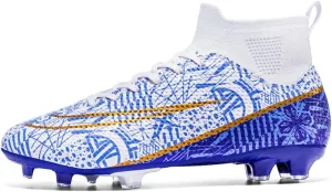 Maylrvjv Men's Soccer Cleats Football Shoes Comfortable Indoor and Outdoor Training Sports Sneakers