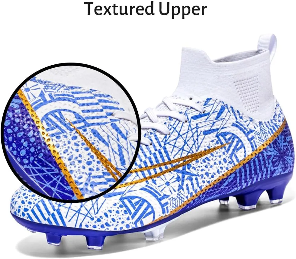 Maylrvjv Men's Soccer Cleats Football Shoes Comfortable Indoor and Outdoor Training Sports Sneakers