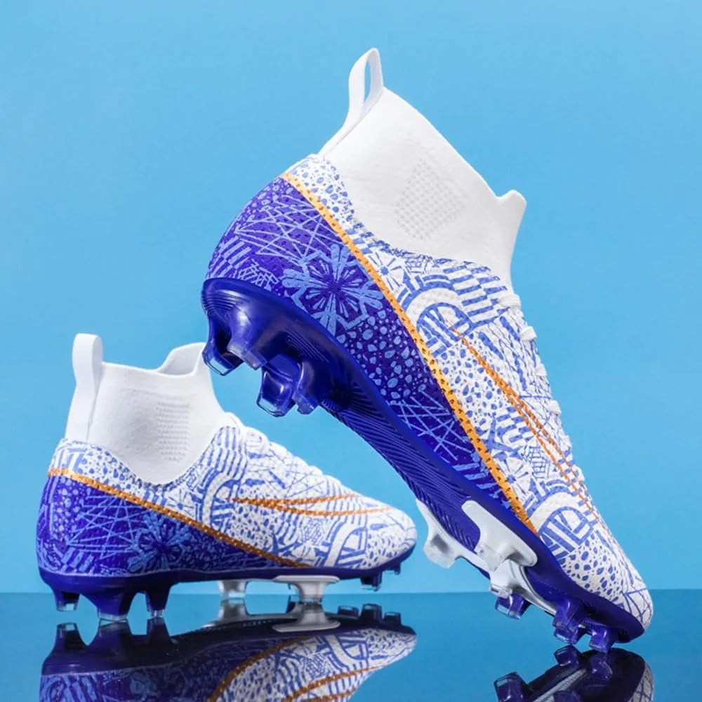 Maylrvjv Men's Soccer Cleats Football Shoes Comfortable Indoor and Outdoor Training Sports Sneakers