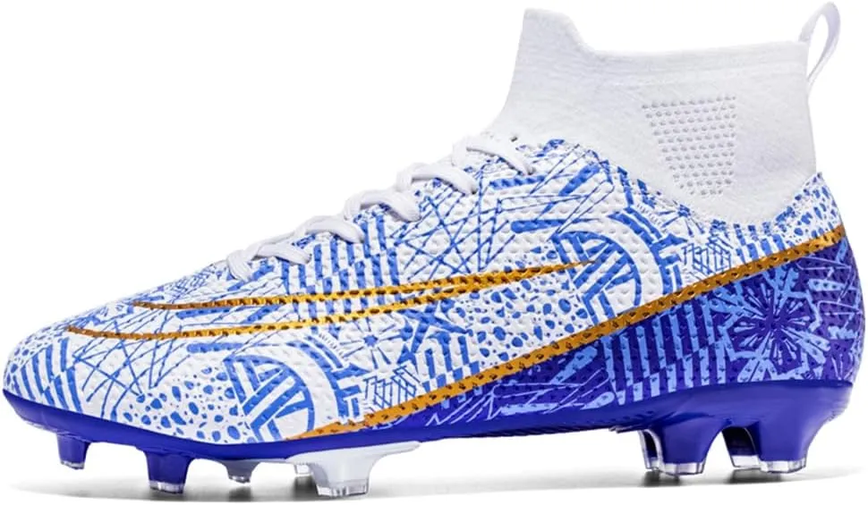 Maylrvjv Men's Soccer Cleats Football Shoes Comfortable Indoor and Outdoor Training Sports Sneakers