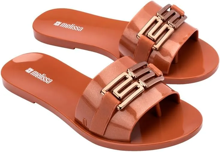 Melissa Babe M Chic Slide Sandals for Women – Stylish and Lightweight Slip-On with Comfortable Footbed, Durable MelFlex PVC, and Signature bubblegum Scent