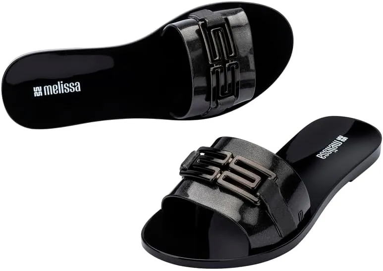 Melissa Babe M Chic Slide Sandals for Women – Stylish and Lightweight Slip-On with Comfortable Footbed, Durable MelFlex PVC, and Signature bubblegum Scent