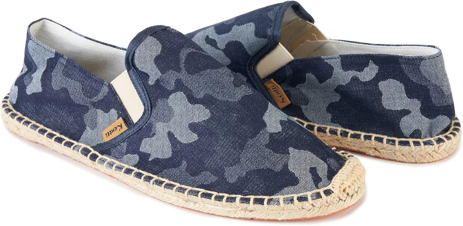 Men's Classic Comfort Covered Striped Espadrilles