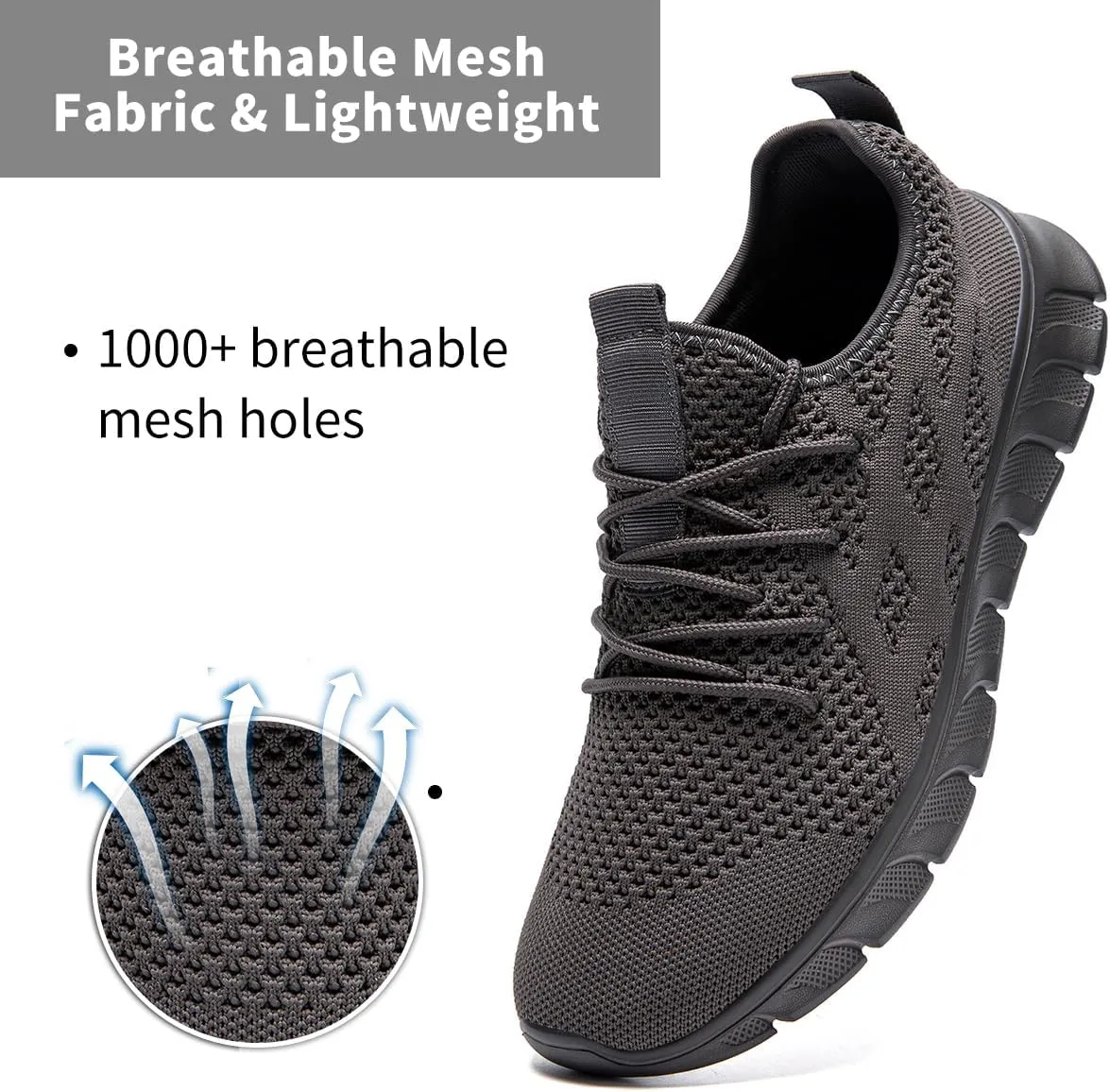 Men's Non-Slip Lightweight Running Shoes Comfortable Walking Shoe Mens Fashion Workout Gym Sneakers for Casual