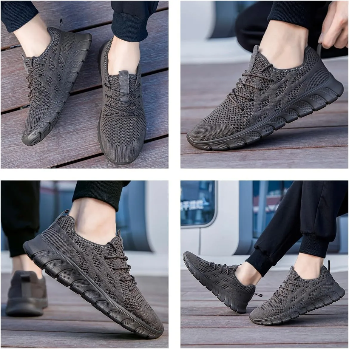 Men's Non-Slip Lightweight Running Shoes Comfortable Walking Shoe Mens Fashion Workout Gym Sneakers for Casual