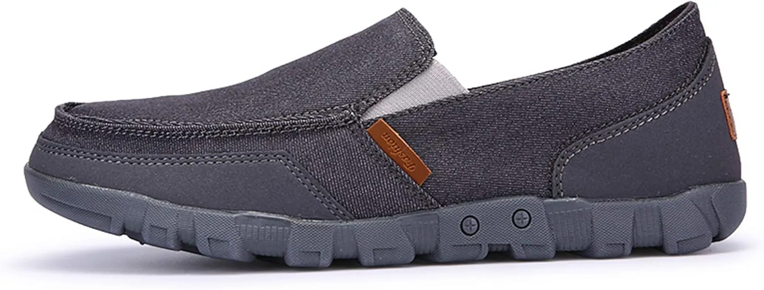 Men’s Slip On Loafers Flats Casual Espadrilles Canvas Shoes Driving Shoes