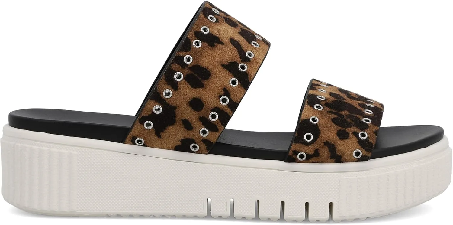 MIA Shoes Lexi Women's Platform Slide Sandals, Sneaker-Bottom