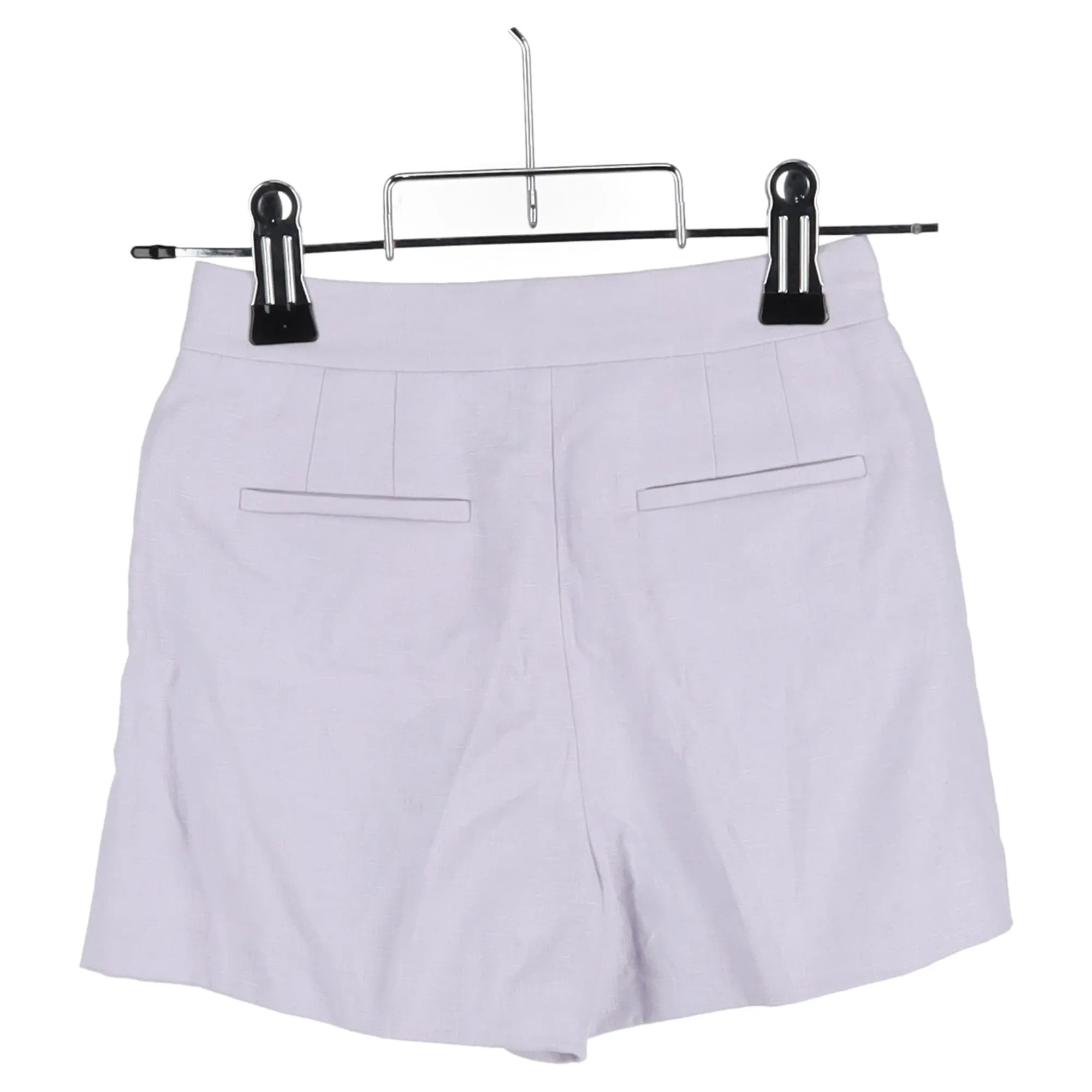 Michael Kors Pleated Shorts in Purple Linen