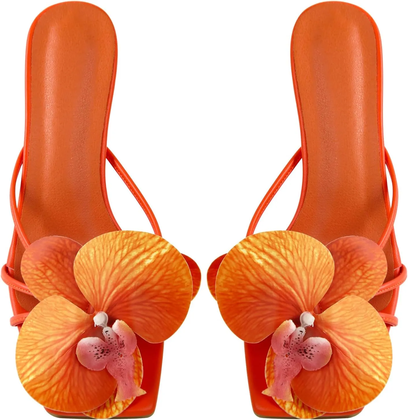 MissHeel Orchid Heels for Women Slip On Kitten Heel