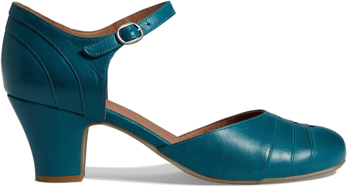 MOOMMO Women Vintage Low Chunky Heel Mary Jane Shoes Pumps Round Closed Toe Cut-out Dress Sandals Ankle Strap 2" Block Heels Mary Janes Dress Shoes Rainbow Patchwork Buckle Office Party Fall 4-11 M US