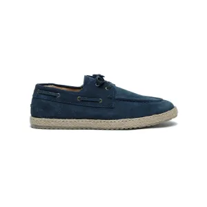 Navy Suede Laces Espadrillis