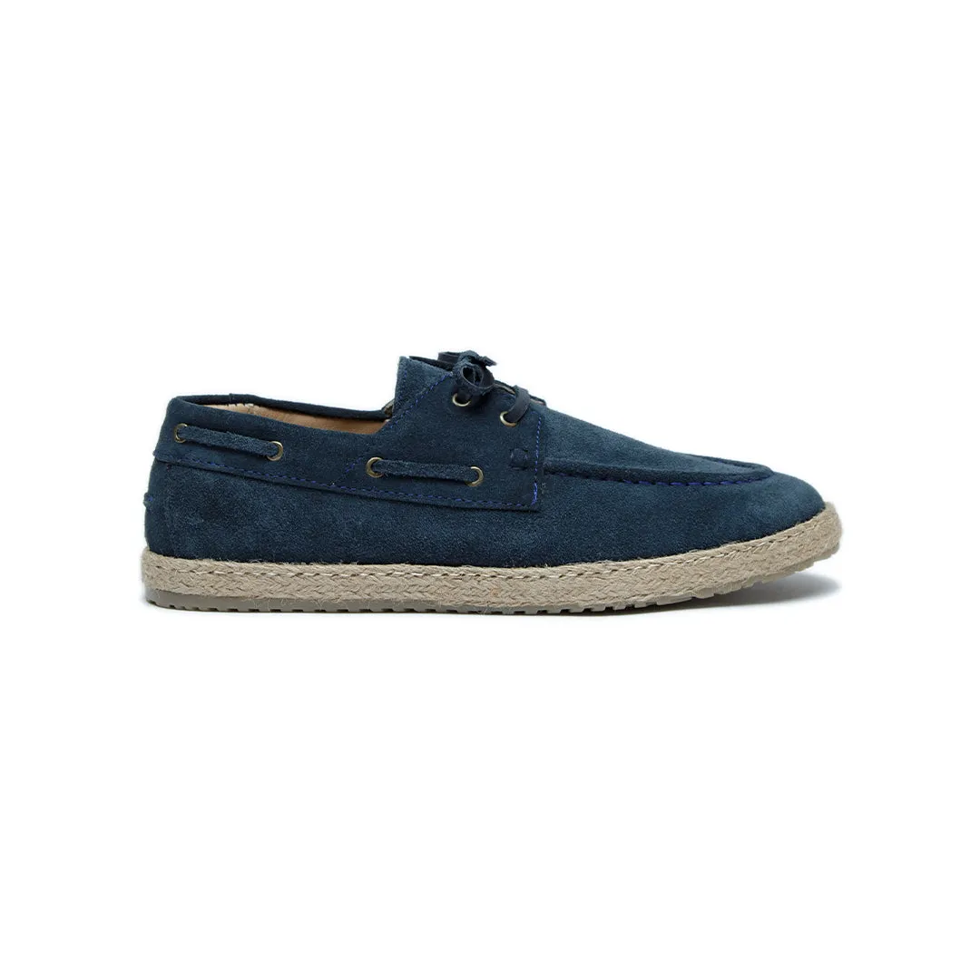 Navy Suede Laces Espadrillis