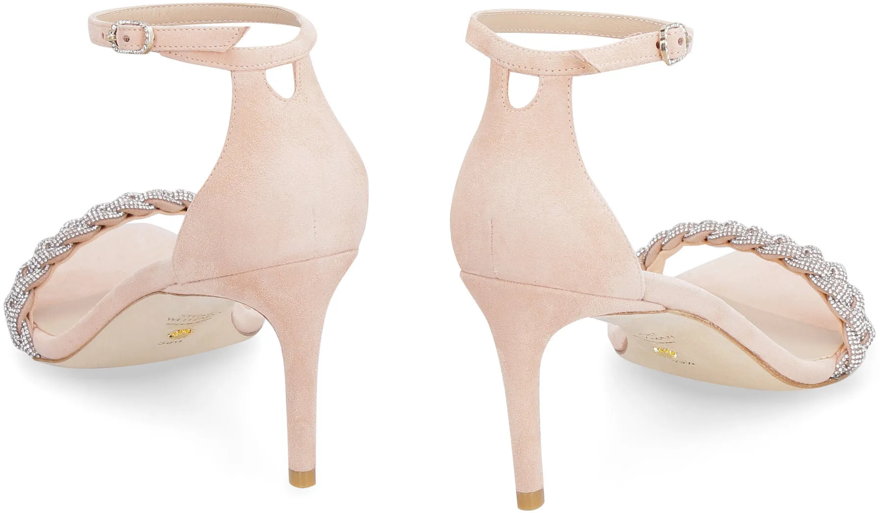 Nudistcurve suede sandals