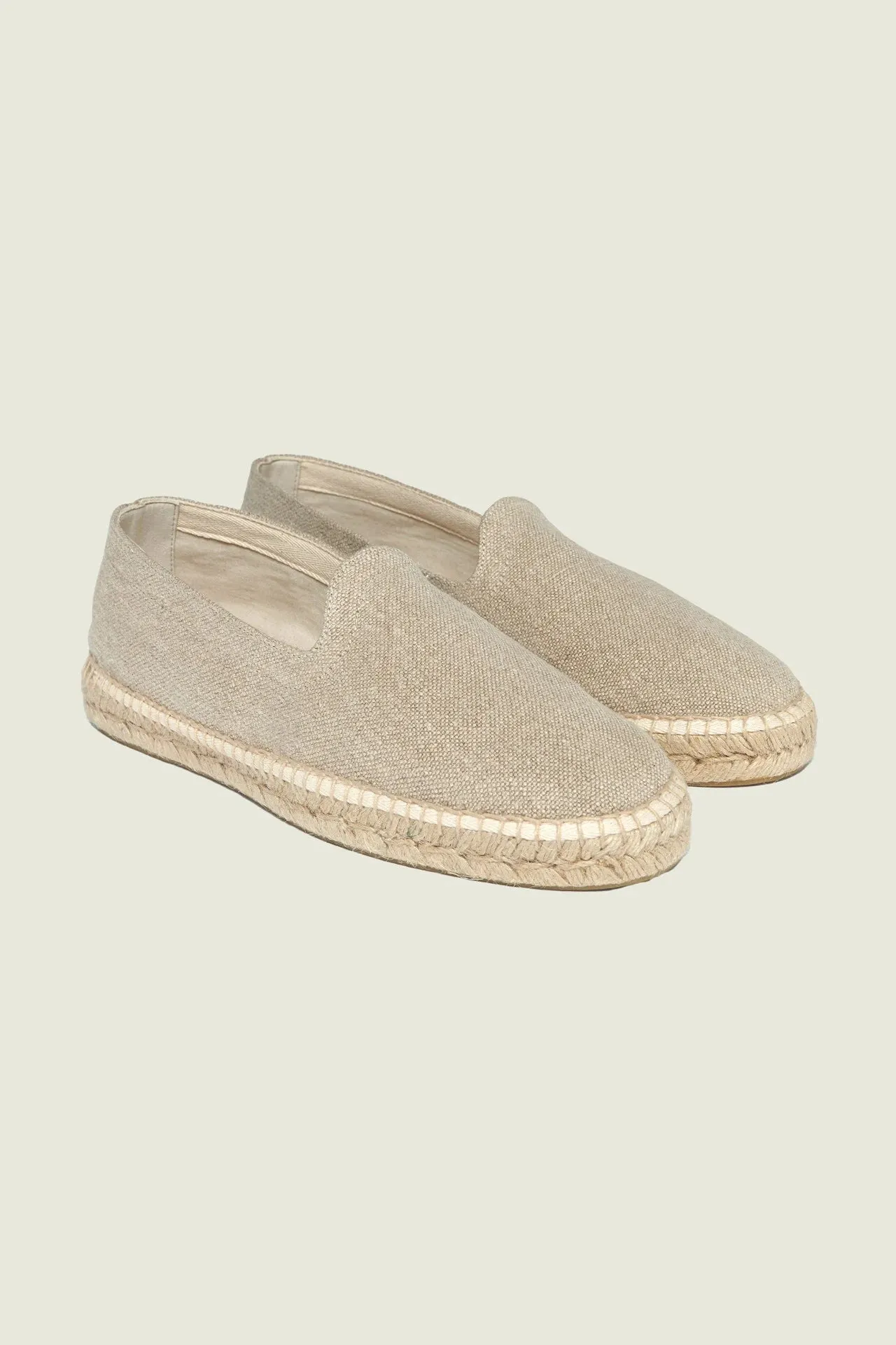 Oas Beige Linen Espadrillos