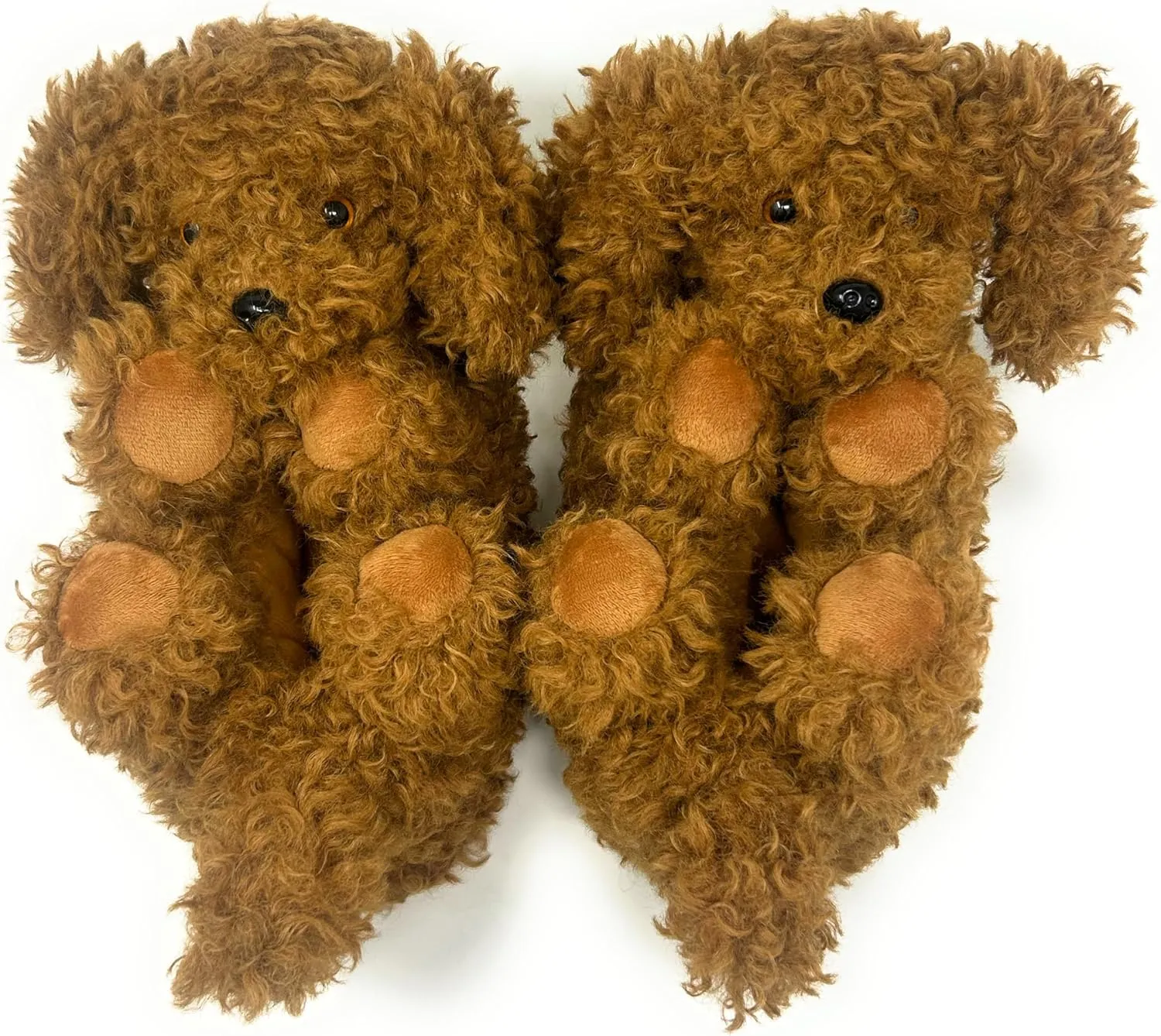 ooohyeah Kids Fuzzy Funny Animal Slippers, Cute Non-Slip Winter Warm House Shoes for Boys & Girls, Shoe Size 1-4