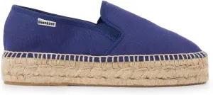 Palma Sustainable Platform Slip on Espadrilles for Women - Classic Style Breathable Eco Canvas Upper, Comfy Insole with Jute Midsole, Handmade Shoes, Made in Spain