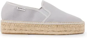 Palma Sustainable Platform Slip on Espadrilles for Women - Classic Style Breathable Eco Canvas Upper, Comfy Insole with Jute Midsole, Handmade Shoes, Made in Spain