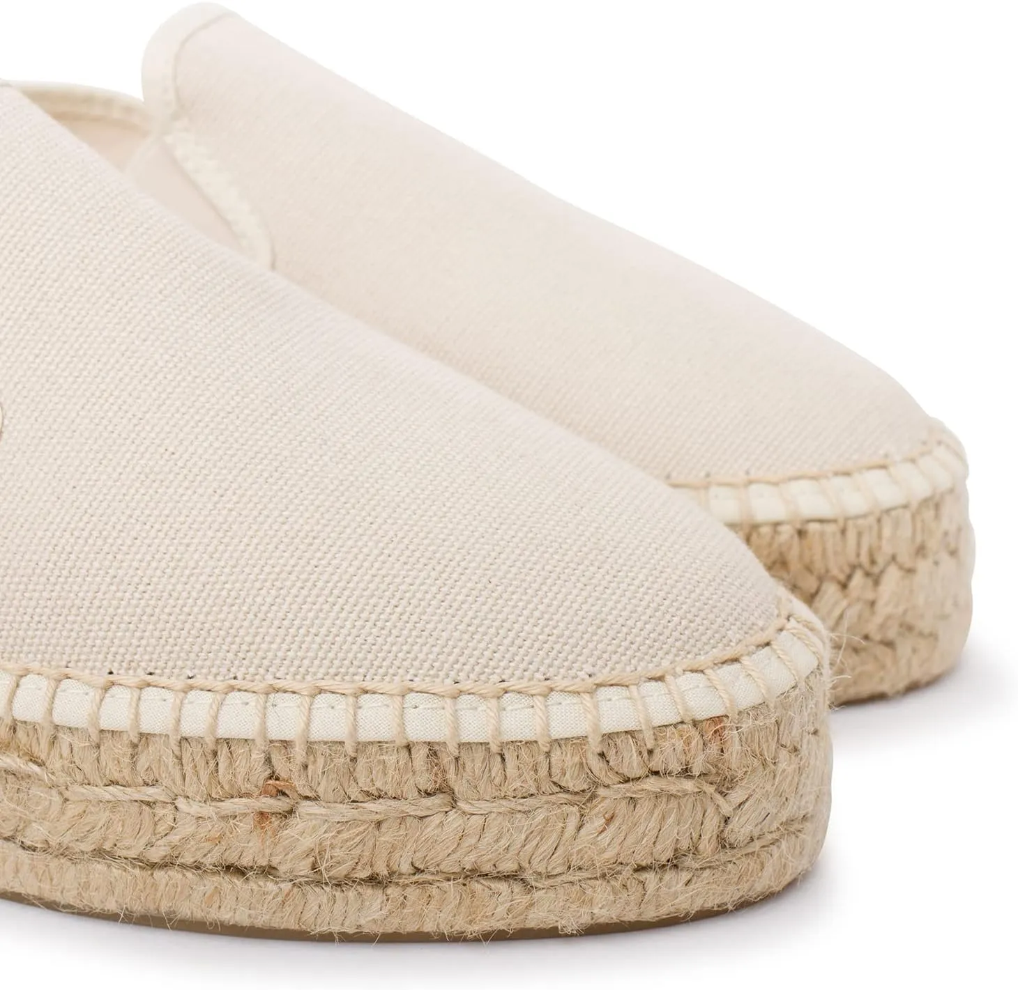 Palma Sustainable Platform Slip on Espadrilles for Women - Classic Style Breathable Eco Canvas Upper, Comfy Insole with Jute Midsole, Handmade Shoes, Made in Spain