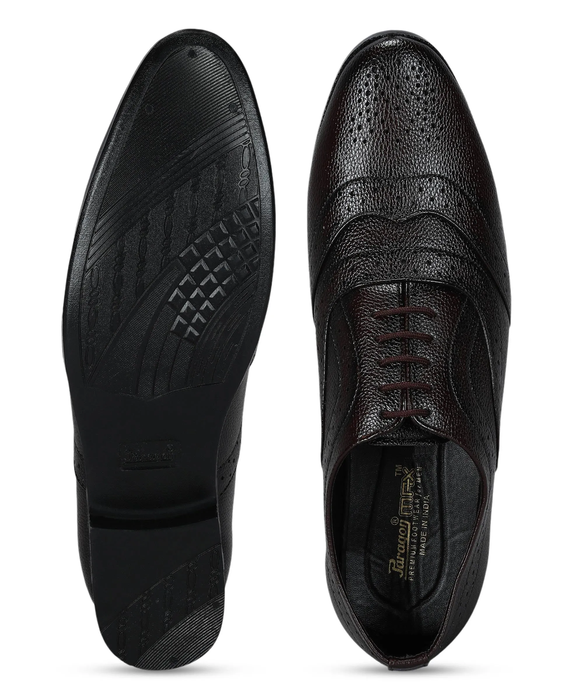 Paragon Men's Brown Formal Shoes| Trendy, Durable & Sturdy for Outdoor Wear