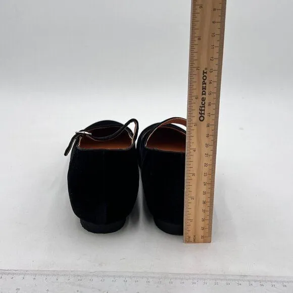 Pazzion Black Round Toe Mary Janes Comfortable Strap Buckled Walking Ballet Flat