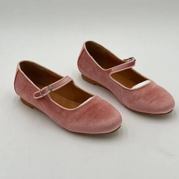 Pazzion Blush Cute Round Toe Mary Janes Comfortable Strap Buckled Ballet Flats
