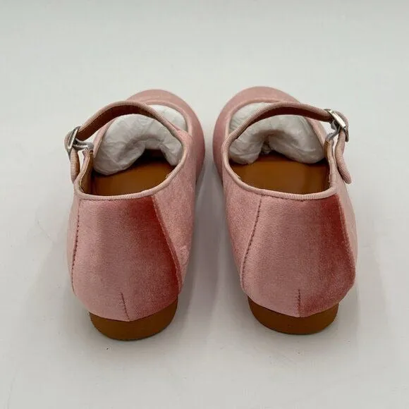 Pazzion Blush Cute Round Toe Mary Janes Comfortable Strap Buckled Ballet Flats