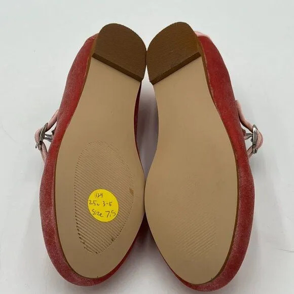 Pazzion Blush Cute Round Toe Mary Janes Comfortable Strap Buckled Ballet Flats