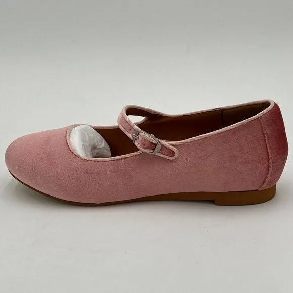 Pazzion Blush Cute Round Toe Mary Janes Comfortable Strap Buckled Ballet Flats