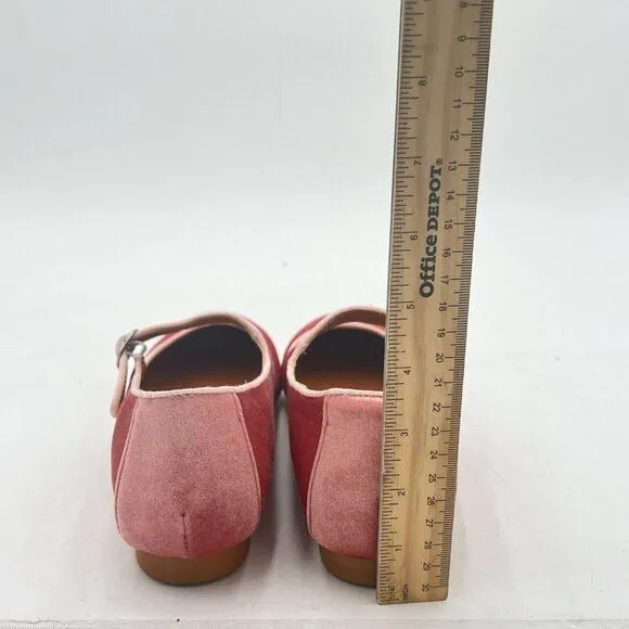 Pazzion Blush Round Toe Mary Janes Comfortable Strap Buckled Walking Ballet Flat