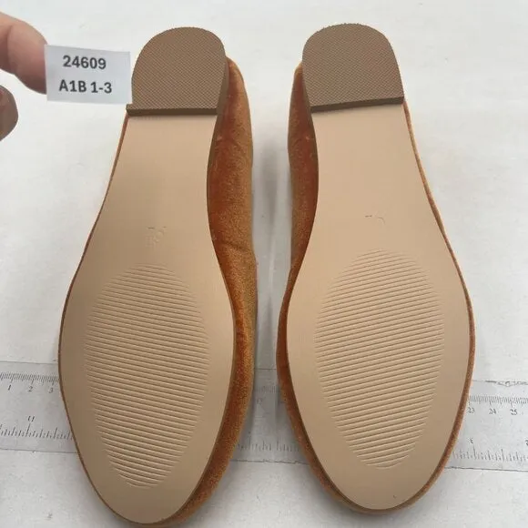 Pazzion Goldenrod Round Toe Mary Janes Comfortable Strap Buckled Ballet Flats
