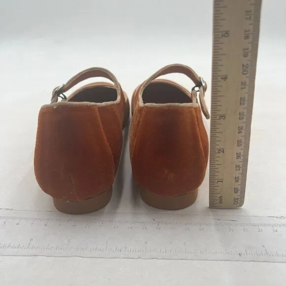 Pazzion Goldenrod Round Toe Mary Janes Comfortable Strap Buckled Ballet Flats