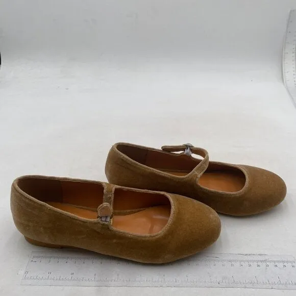 Pazzion Women's Closed Round Toe Mary Janes Comfortable Strap Buckled Khaki Shoe