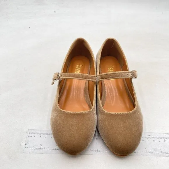 Pazzion Women's Cute Closed Round Toe Mary Janes Comfortable Strap Buckled Grey