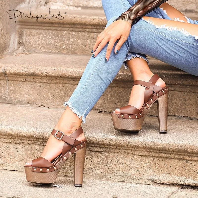 Peep toe ankle strap