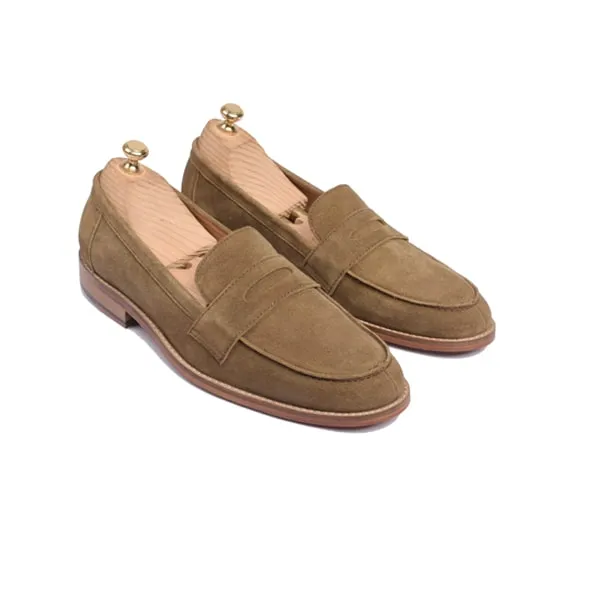 Penny Loafer in Suede Leather