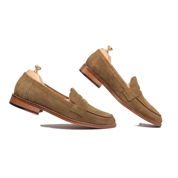 Penny Loafer in Suede Leather